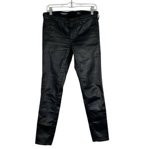 AG Adriano Goldschmied Legging Super Skinny Ankle Leatherette Jean 28 Regular